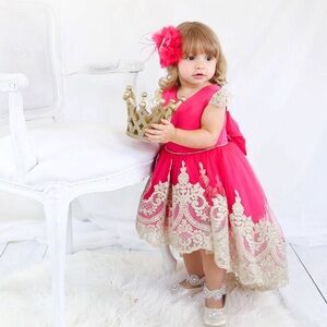 Hot pink Barbie dress